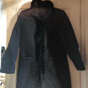 Dennis Basso beautiful black coat XS